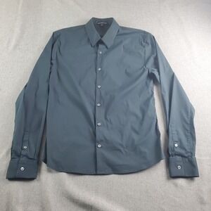 James Perse Shirt Mens Small Charcoal Button Up Long Sleeve Italy Size 1